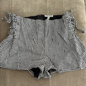 Charlotte Russe Black and White High Waist Shorts